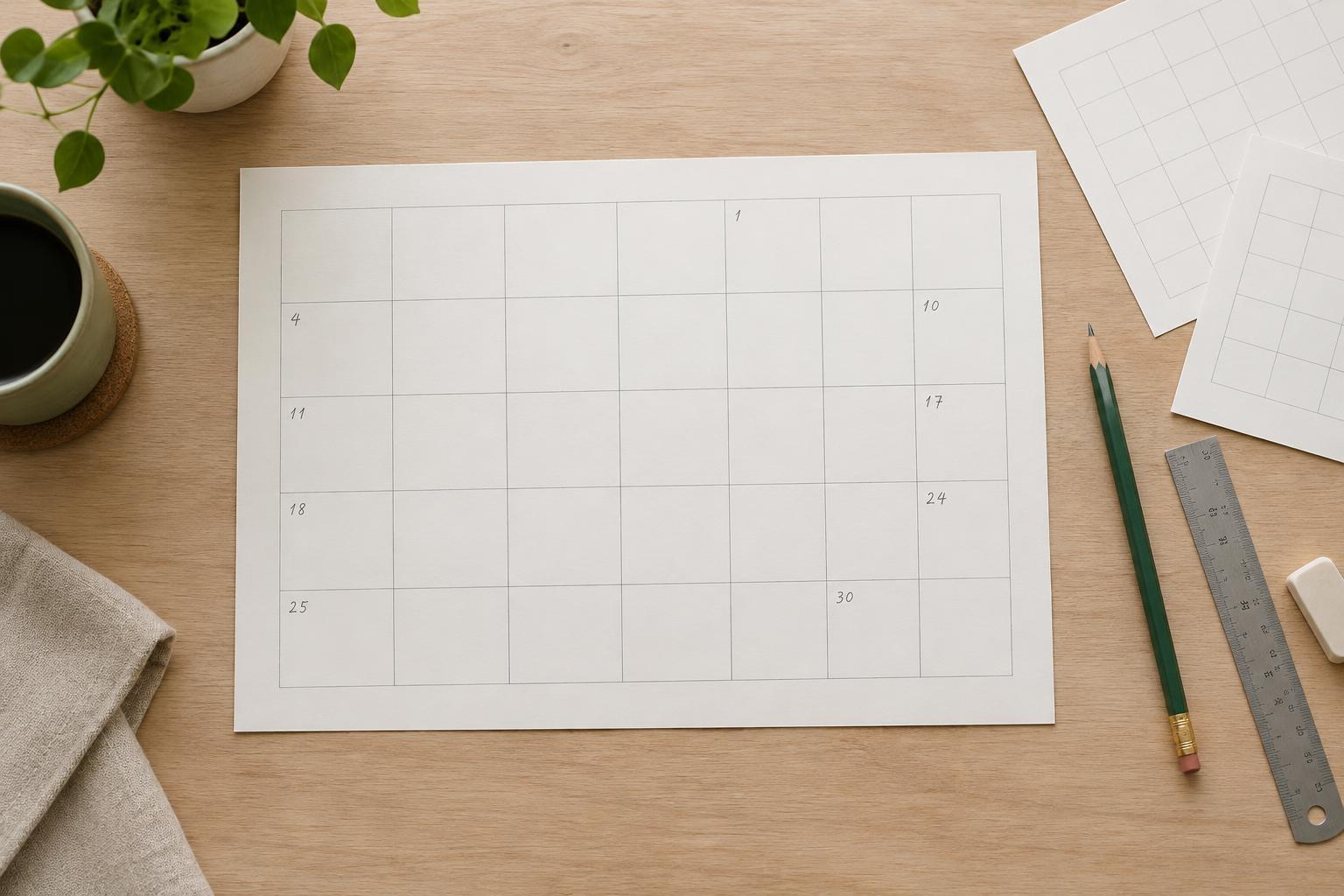 How to Build a Monthly Calendar Grid for Any Month Length
