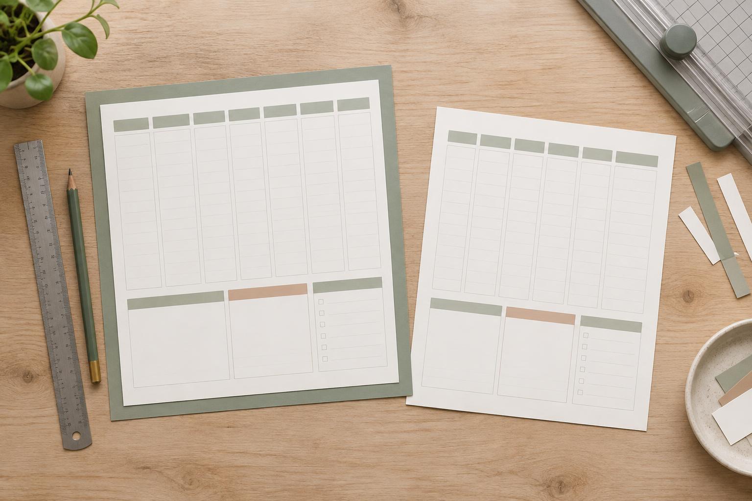Bleed and Safe Areas: Keep Printable Planner Pages Clear of the Trim