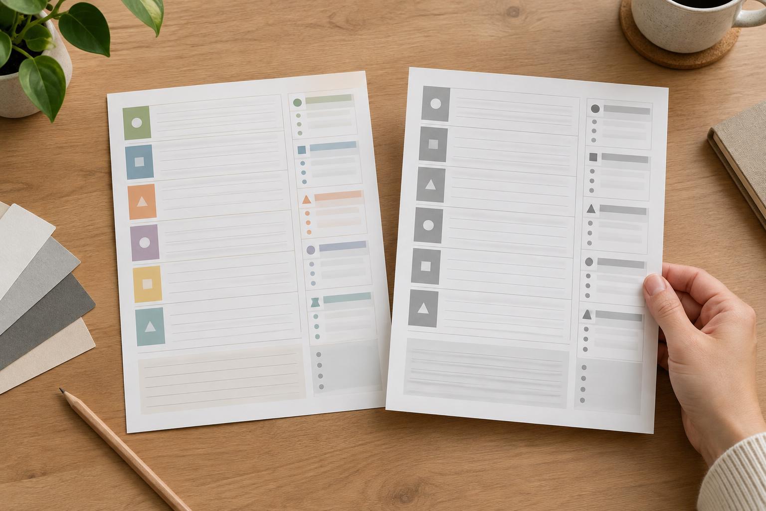 How to Check That a Color-Coded Planner Still Works in Grayscale